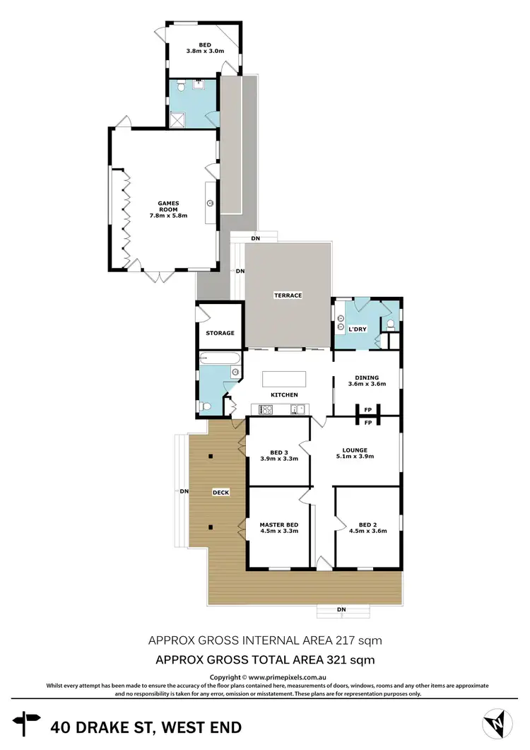 Floorplan of Homely house listing, 40 Drake Street, West End QLD 4101