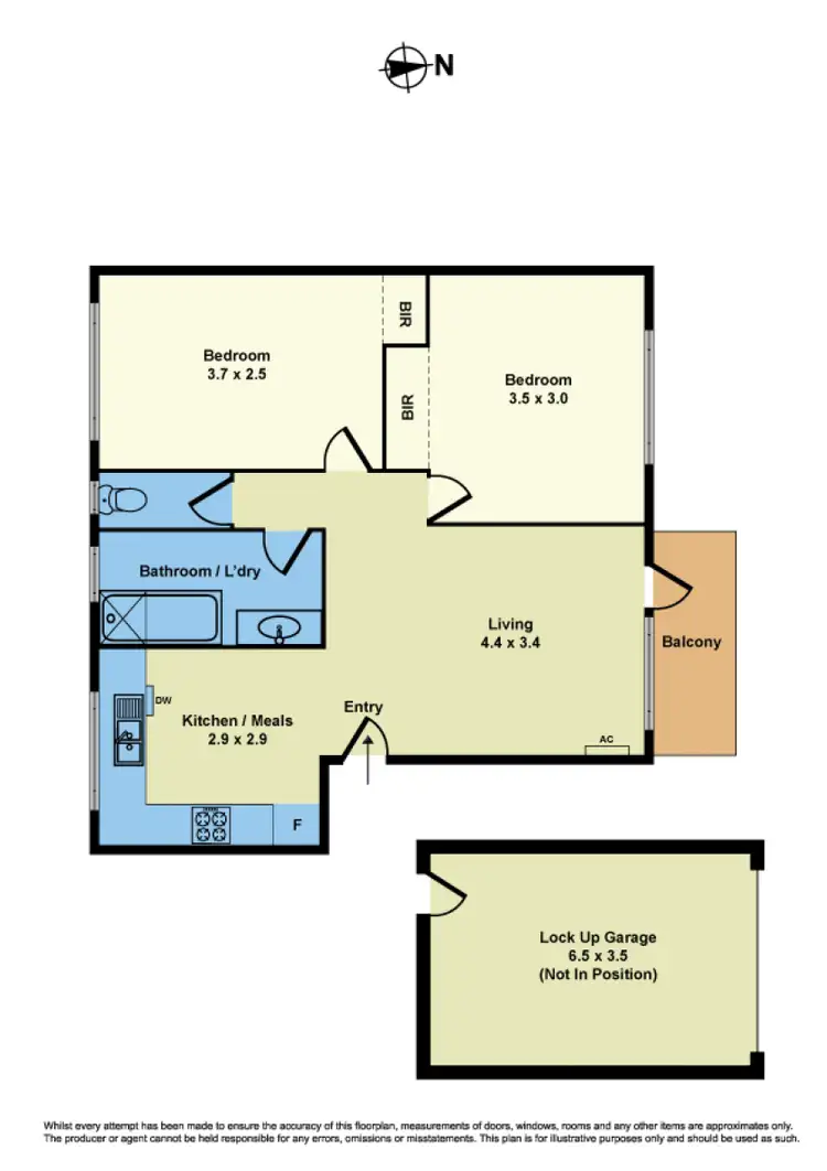 Floorplan of Homely apartment listing, 11/18 Kingsville Street, Kingsville VIC 3012