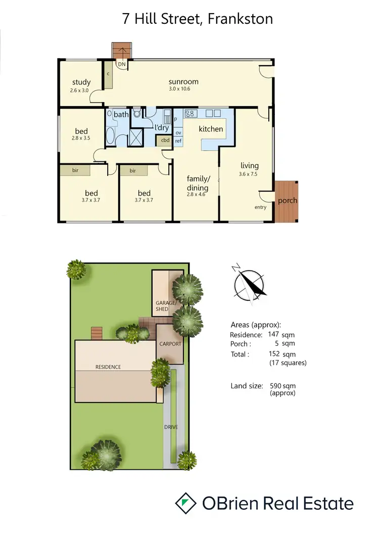 Floorplan of Homely house listing, 7 Hill Street, Frankston VIC 3199