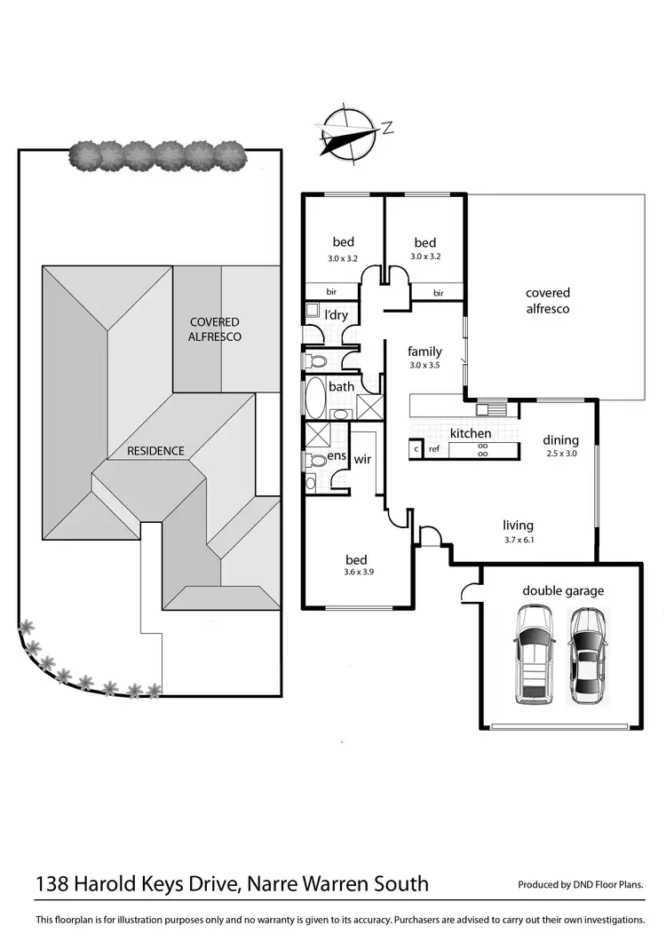 Floorplan of Homely house listing, 138 Harold Keys Drive, Narre Warren South VIC 3805