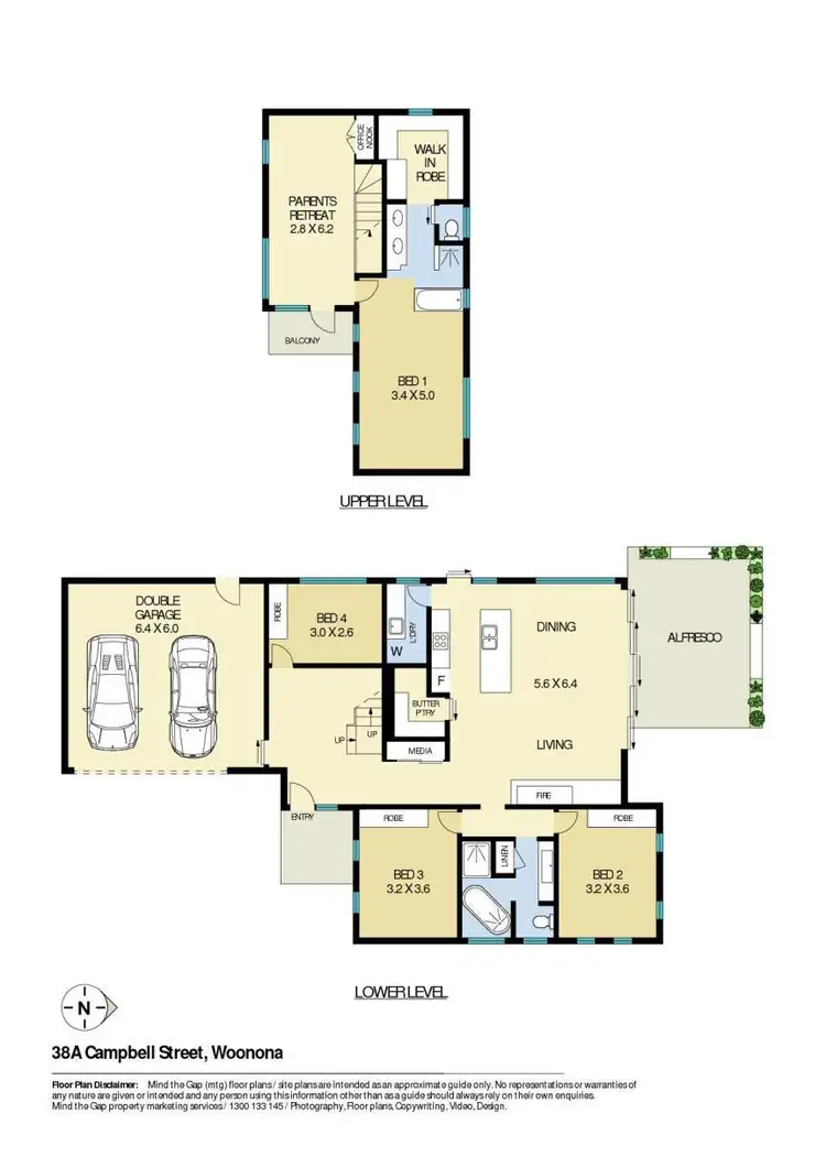 Floorplan of Homely house listing, 38A Campbell Street, Woonona NSW 2517