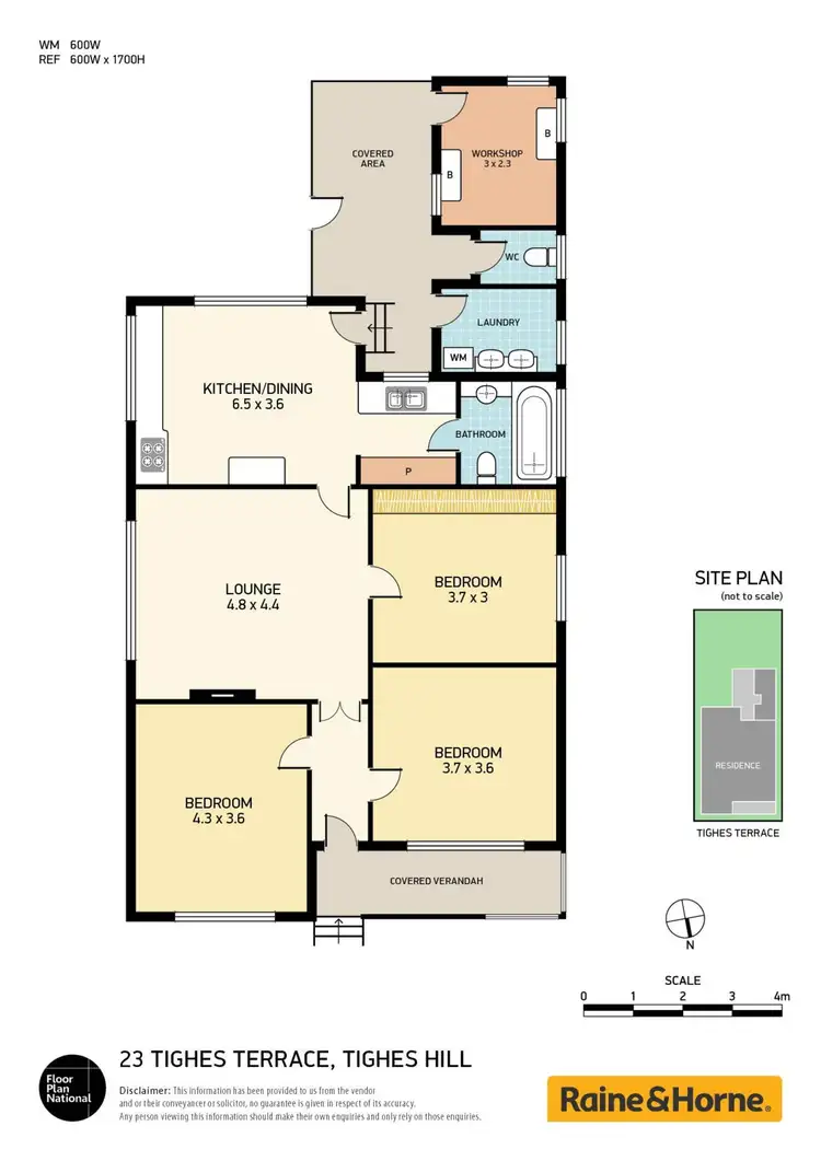 Floorplan of Homely house listing, 23 Tighes Terrace, Tighes Hill NSW 2297