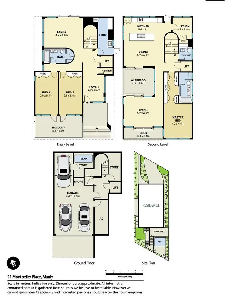 Floorplan of Homely house listing, 21 Montpelier Place, Manly NSW 2095