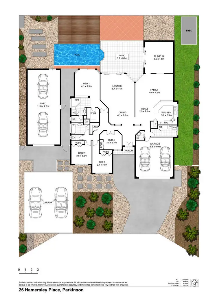 Floorplan of Homely house listing, 26 Hamersley Place, Parkinson QLD 4115