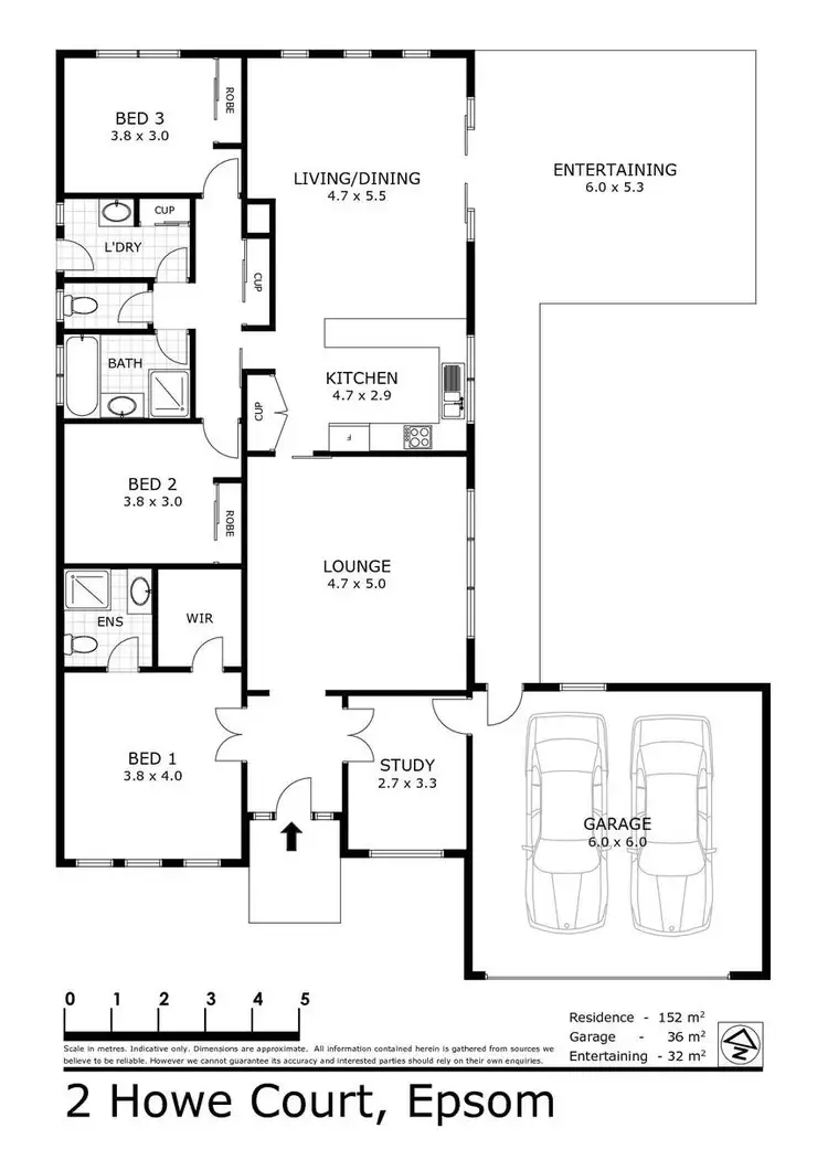 Floorplan of Homely house listing, 2 Howe Court, Epsom VIC 3551