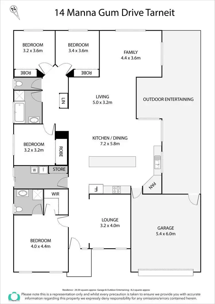 Floorplan of Homely house listing, 14 Manna Gum Drive, Tarneit VIC 3029