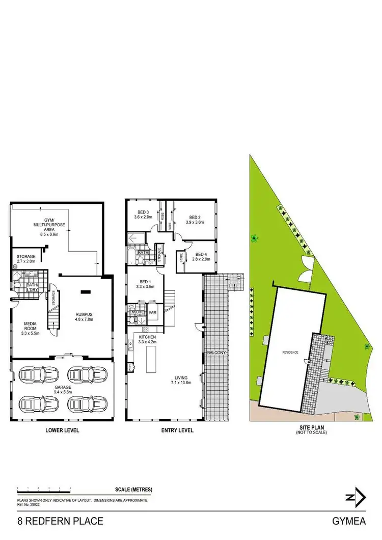 Floorplan of Homely house listing, 8 Redfern Place, Gymea NSW 2227
