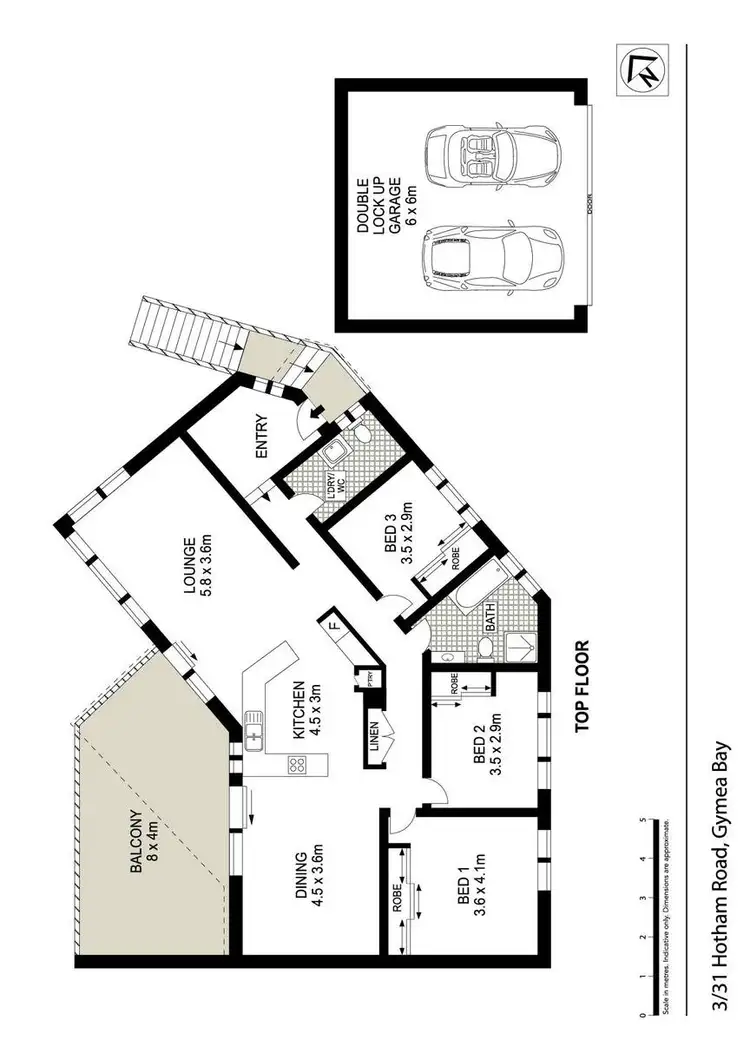 Floorplan of Homely unit listing, 3/31 Hotham Road, Gymea NSW 2227