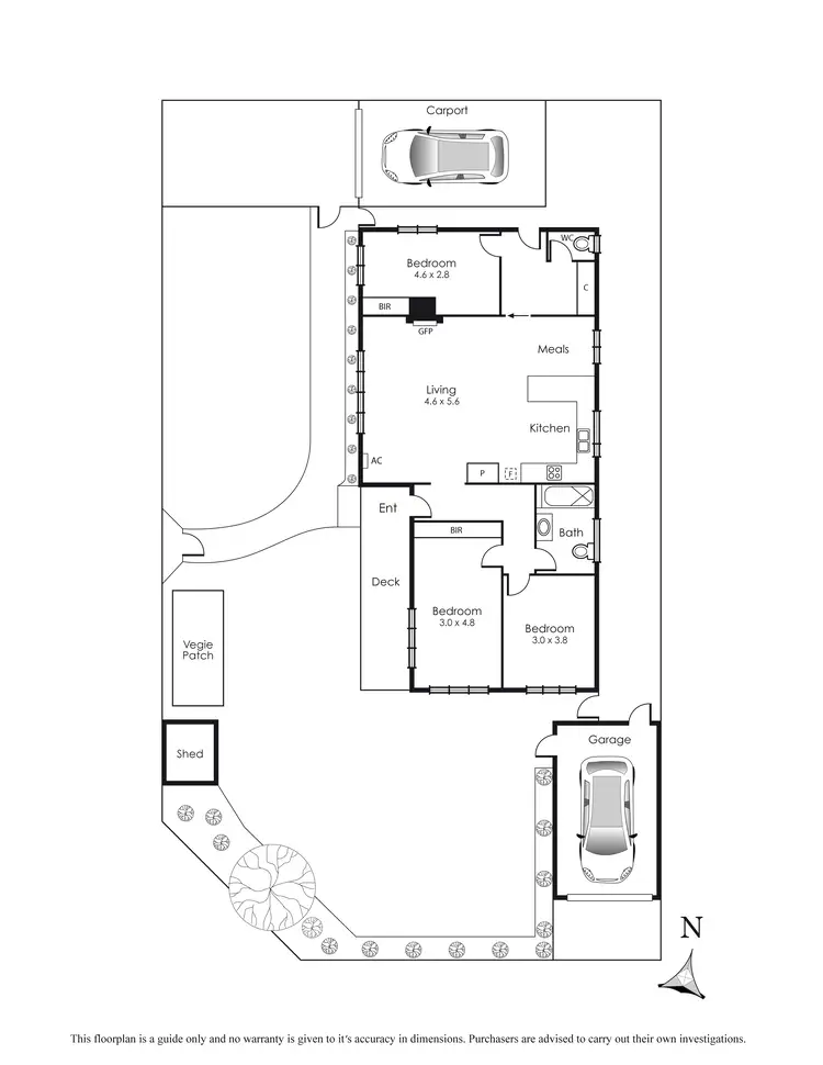 Floorplan of Homely house listing, 77 Fraser Avenue, Edithvale VIC 3196