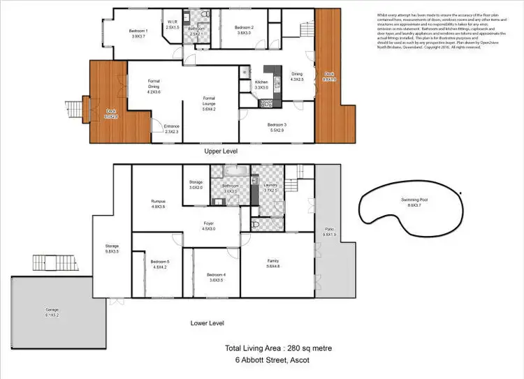 Floorplan of Homely house listing, 6 Abbott Street, Ascot QLD 4007
