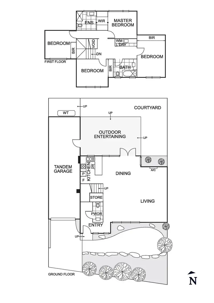 Floorplan of Homely townhouse listing, 27 River Gum Close, Diamond Creek VIC 3089