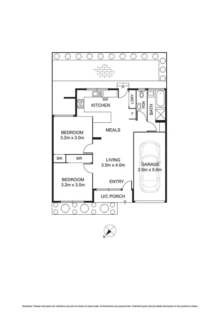 Floorplan of Homely unit listing, 2/27-29 Highland Street, Kingsbury VIC 3083
