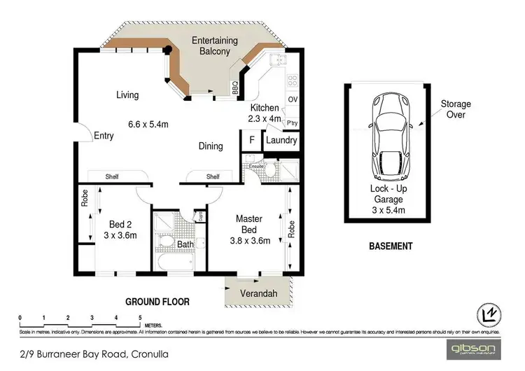 Floorplan of Homely apartment listing, 2/9 Burraneer Bay Road, Cronulla NSW 2230
