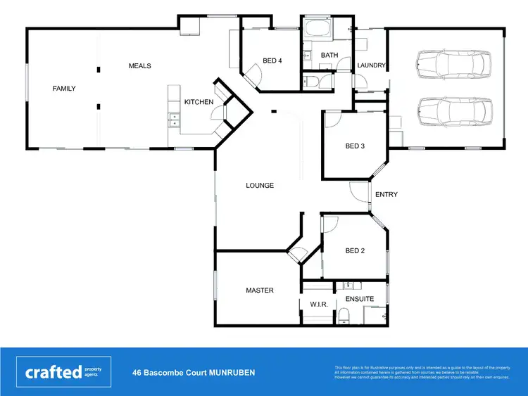 Floorplan of Homely house listing, 46 Bascombe Street, Munruben QLD 4125