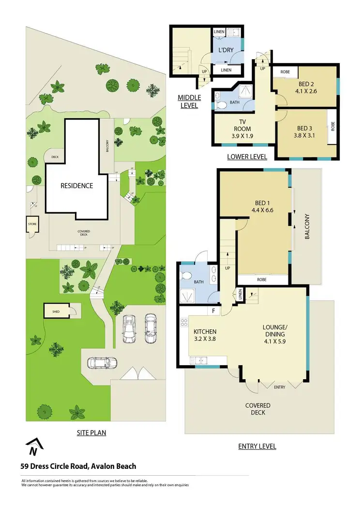 Floorplan of Homely house listing, 59 Dress Circle Road, Avalon Beach NSW 2107