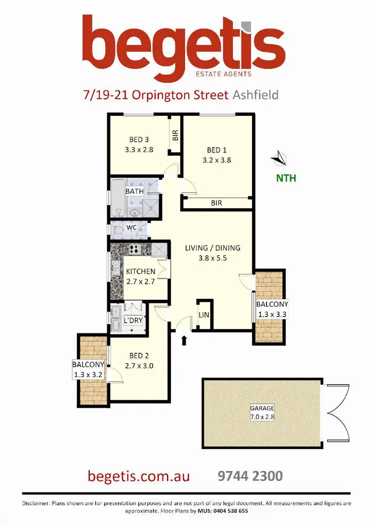 Floorplan of Homely apartment listing, 7/19-21 Orpington Street, Ashfield NSW 2131