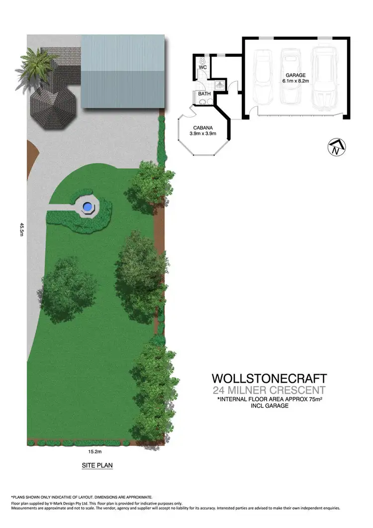Floorplan of Homely land listing, 24 Milner Crescent, Wollstonecraft NSW 2065
