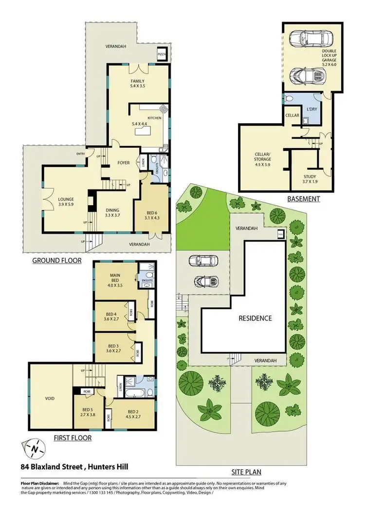 Floorplan of Homely house listing, 84 Blaxland Street, Hunters Hill NSW 2110