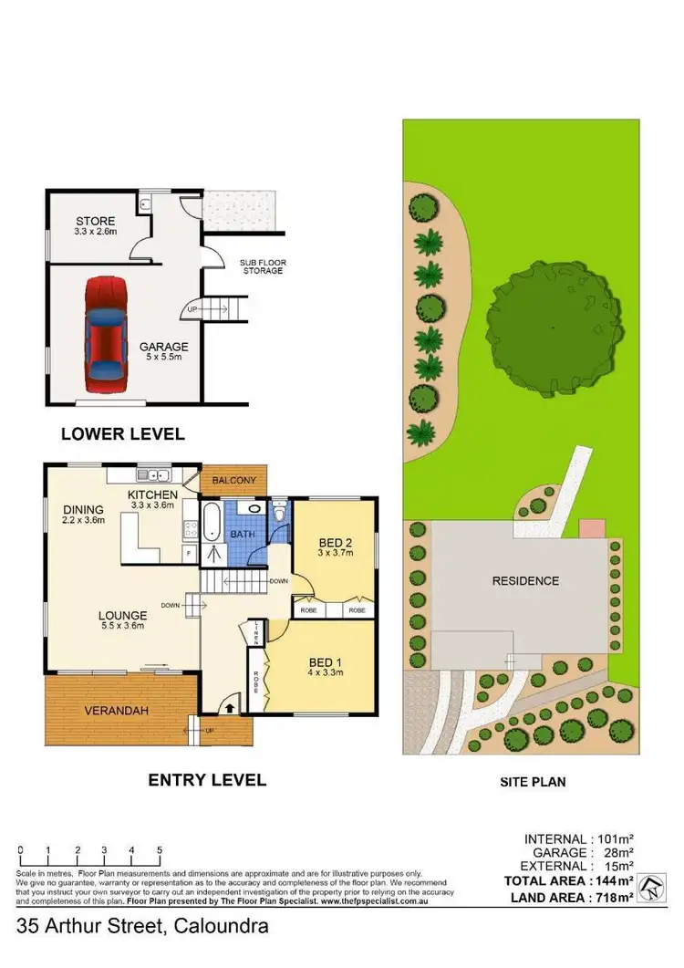 Floorplan of Homely house listing, 35 Arthur Street, Caloundra QLD 4551