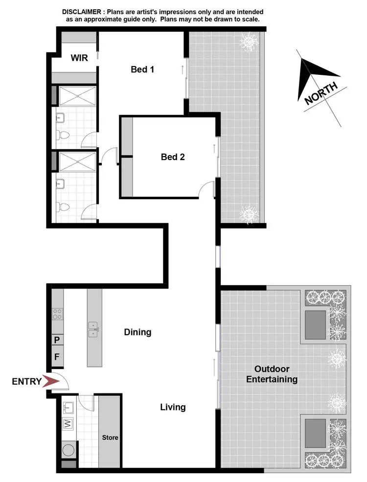 Floorplan of Homely apartment listing, 240/36 Philip Hodgins Street, Wright ACT 2611