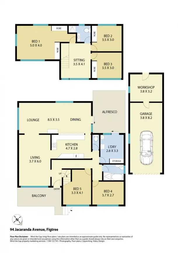 Floorplan of Homely house listing, 94 Jacaranda Avenue, Figtree NSW 2525