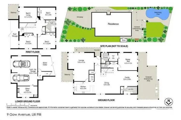 Floorplan of Homely house listing, 9 Gow Avenue, Lilli Pilli NSW 2229