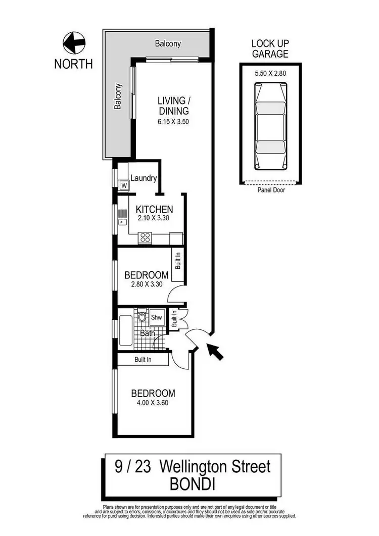 Floorplan of Homely apartment listing, 9/23 Wellington Street, Bondi NSW 2026