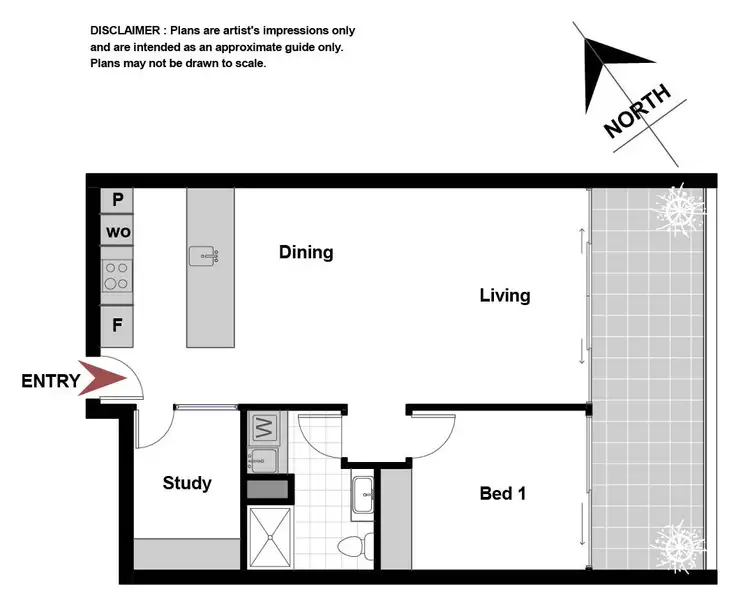 Floorplan of Homely apartment listing, 15/21 Dawes Street, Kingston ACT 2604