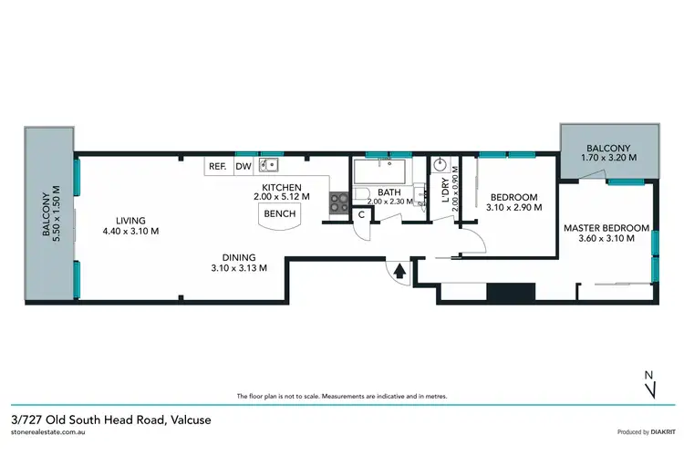 Floorplan of Homely apartment listing, 3/727 Old South Head Road, Vaucluse NSW 2030