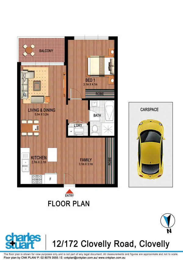 Floorplan of Homely apartment listing, 12/172 Clovelly Road, Clovelly NSW 2031