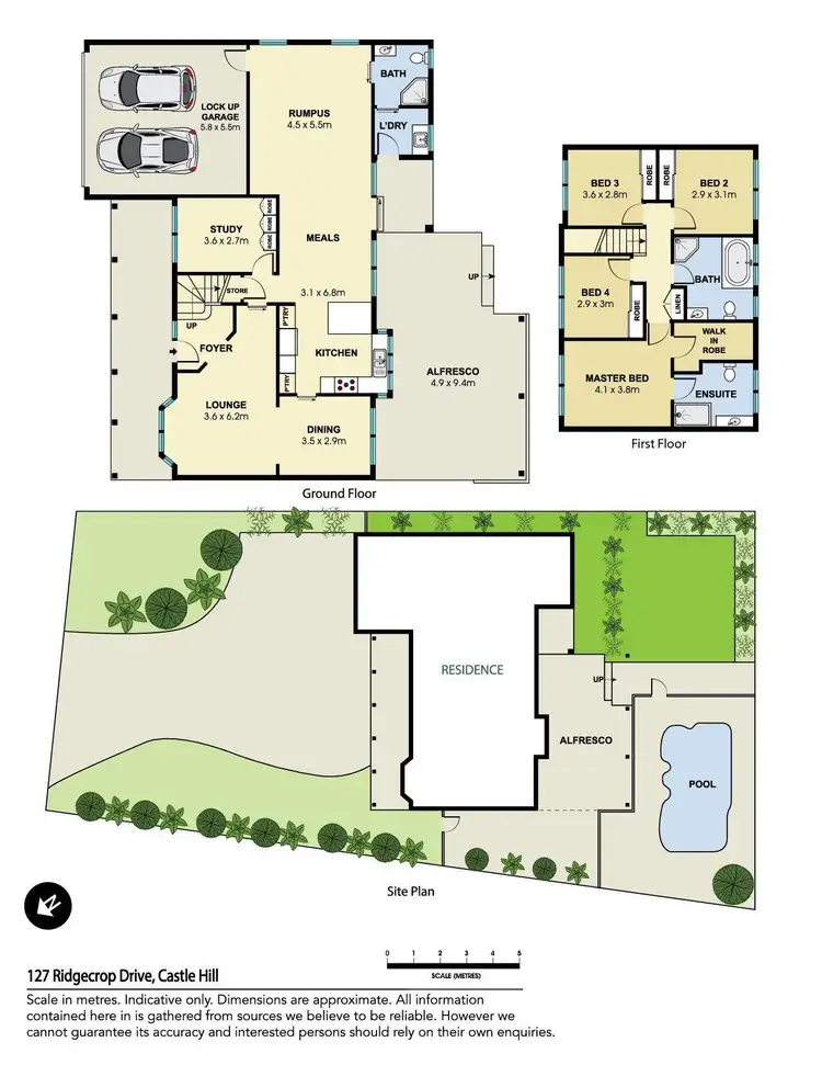 Floorplan of Homely house listing, 127 Ridgecrop Drive, Castle Hill NSW 2154