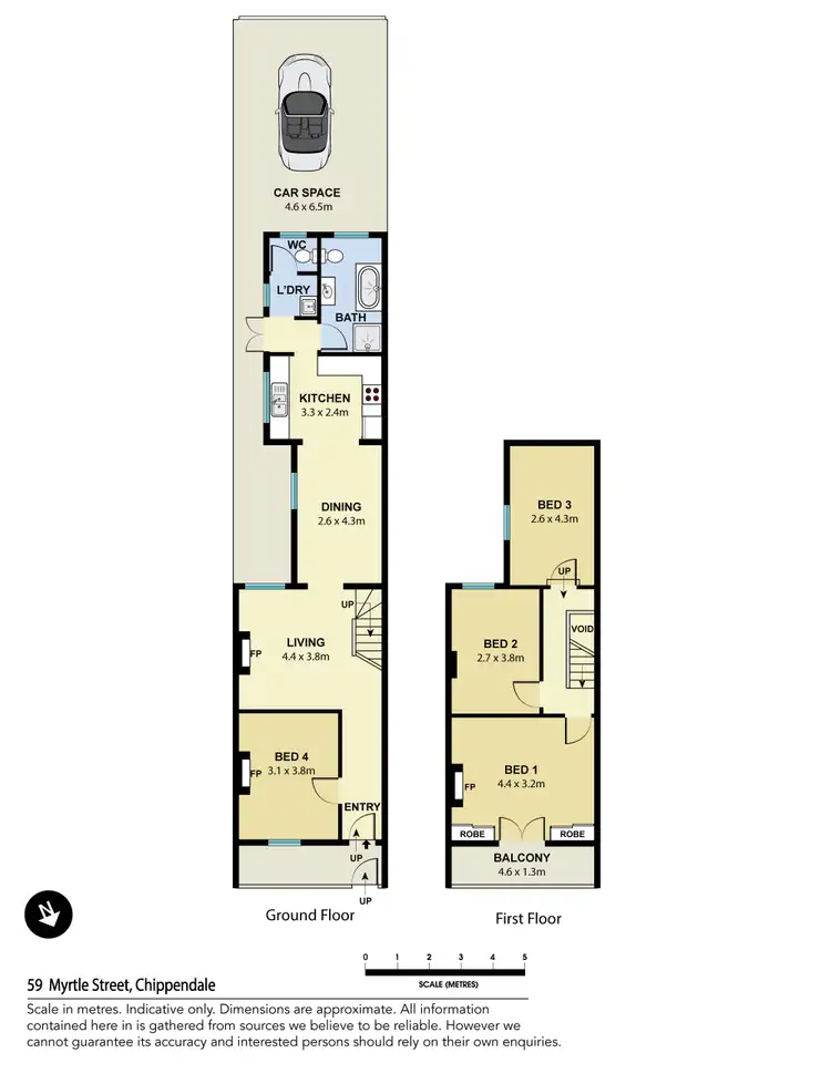 Floorplan of Homely house listing, 59 Myrtle Street, Chippendale NSW 2008