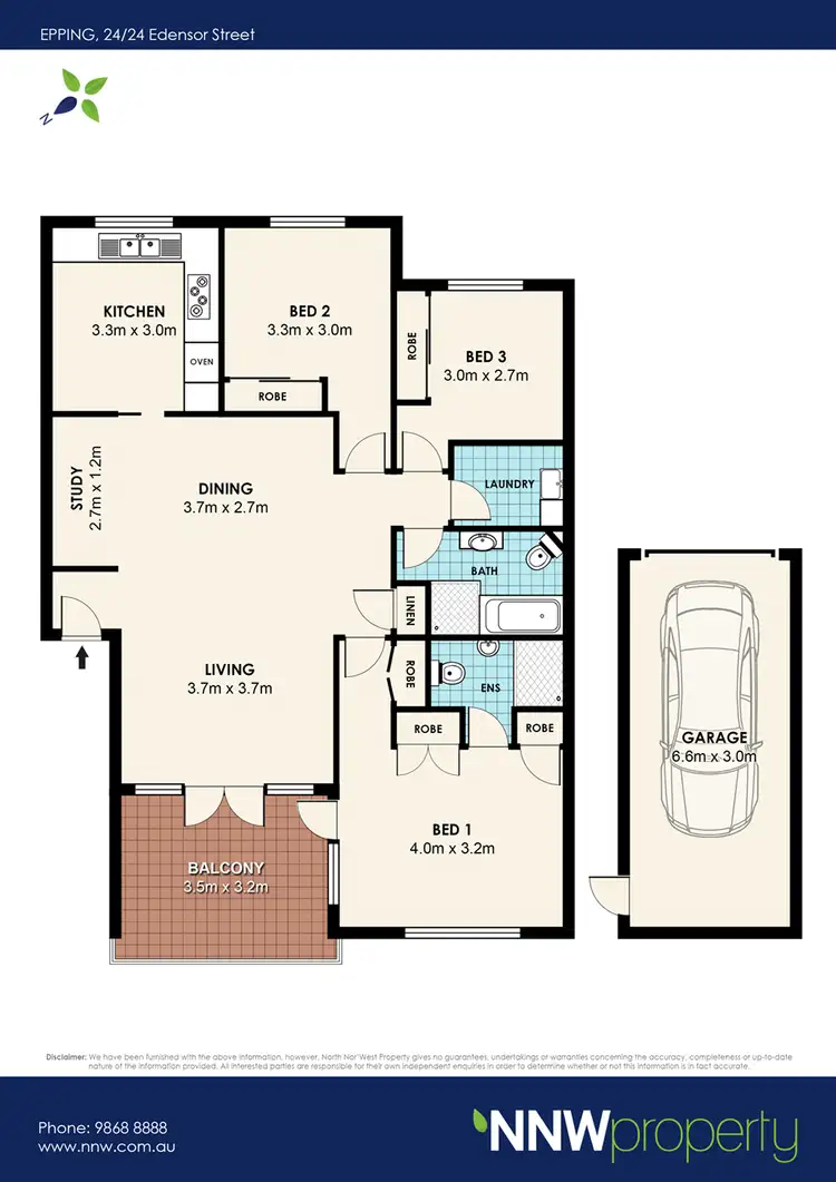Floorplan of Homely unit listing, 24/24-32 Edensor Street, Epping NSW 2121