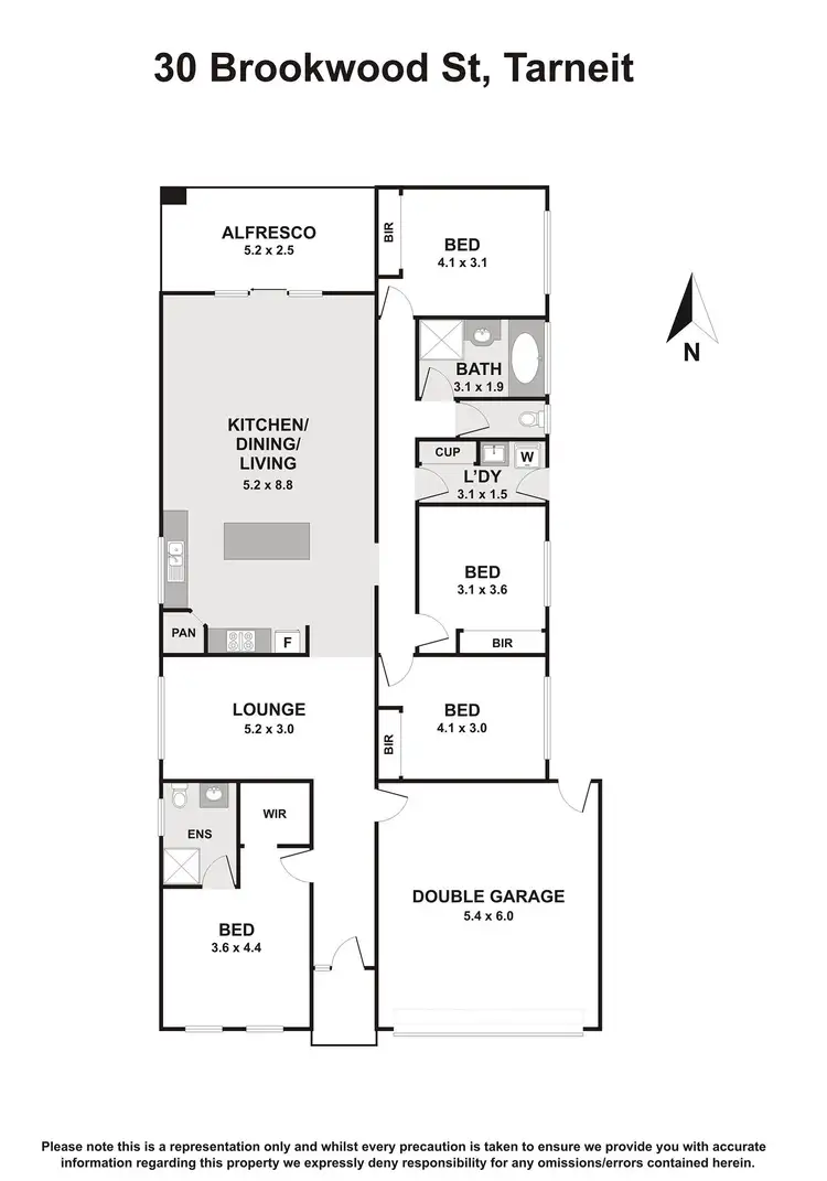 Floorplan of Homely house listing, 30 Brookwood Street, Tarneit VIC 3029