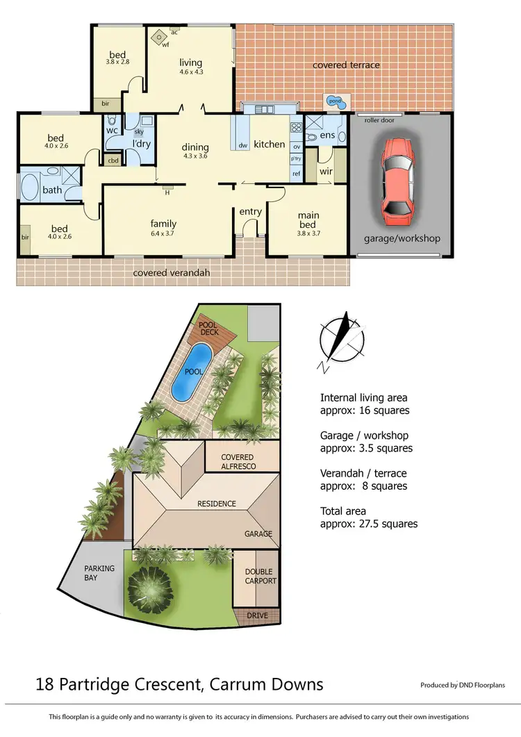 Floorplan of Homely house listing, 18 Partridge Crescent, Carrum Downs VIC 3201