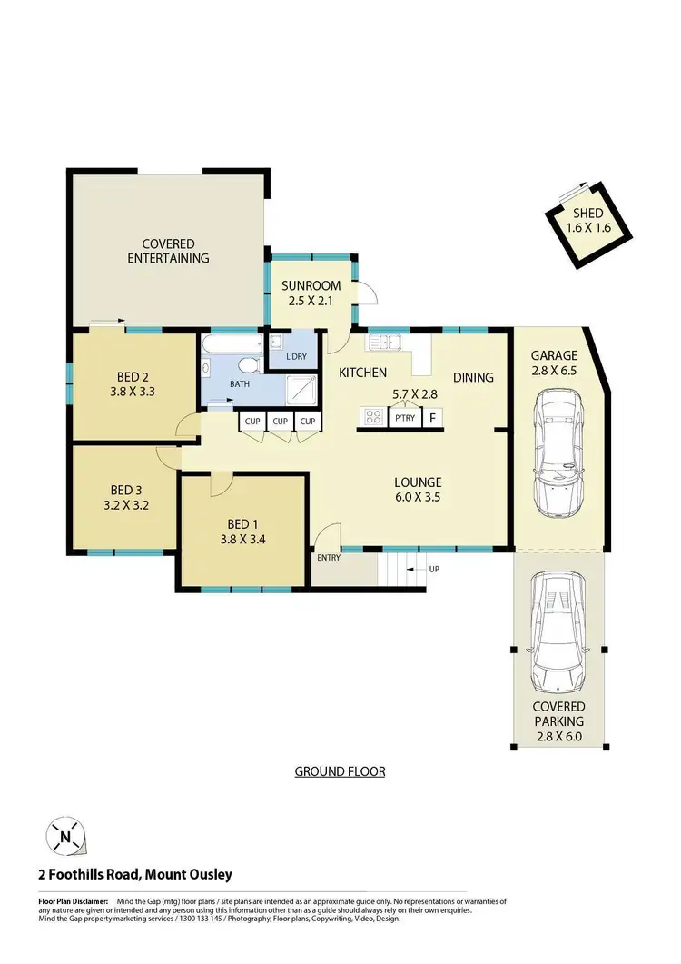 Floorplan of Homely house listing, 2 Foothills Road, Mount Ousley NSW 2519