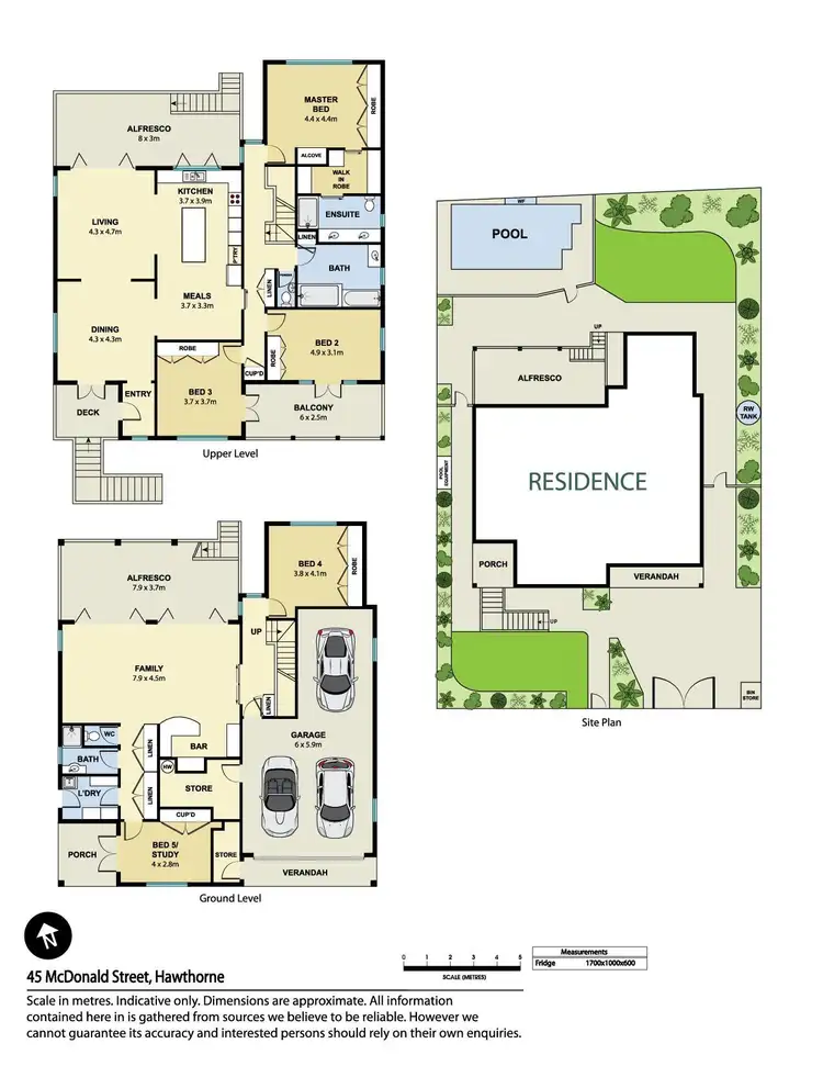 Floorplan of Homely house listing, 45 McDonald Street, Hawthorne QLD 4171