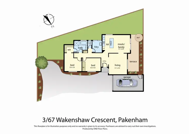 Floorplan of Homely unit listing, 3/67 Wakenshaw Crescent, Pakenham VIC 3810
