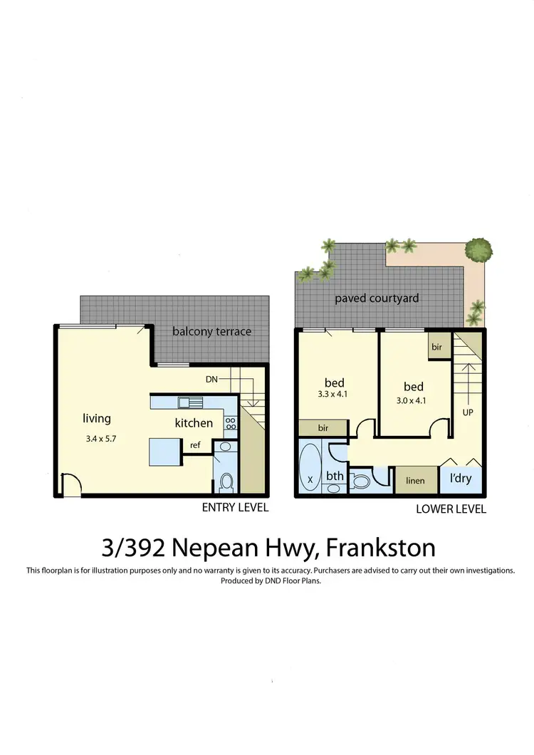 Floorplan of Homely townhouse listing, 3/392 Nepean Highway, Frankston VIC 3199