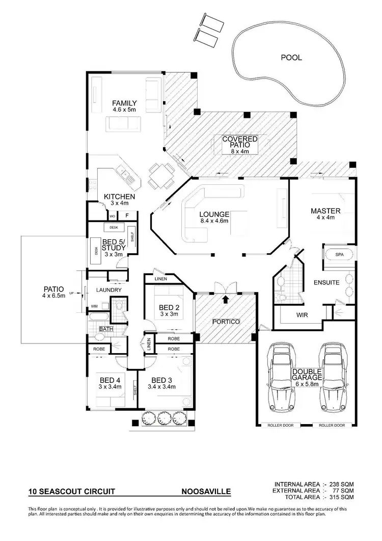 Floorplan of Homely house listing, 10 Seascout Circuit, Noosaville QLD 4566