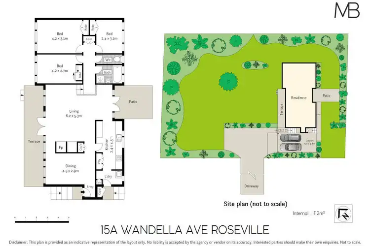 Floorplan of Homely house listing, 15a Wandella Avenue, Roseville NSW 2069