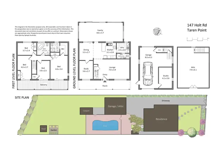 Floorplan of Homely house listing, 147 Holt Road, Taren Point NSW 2229