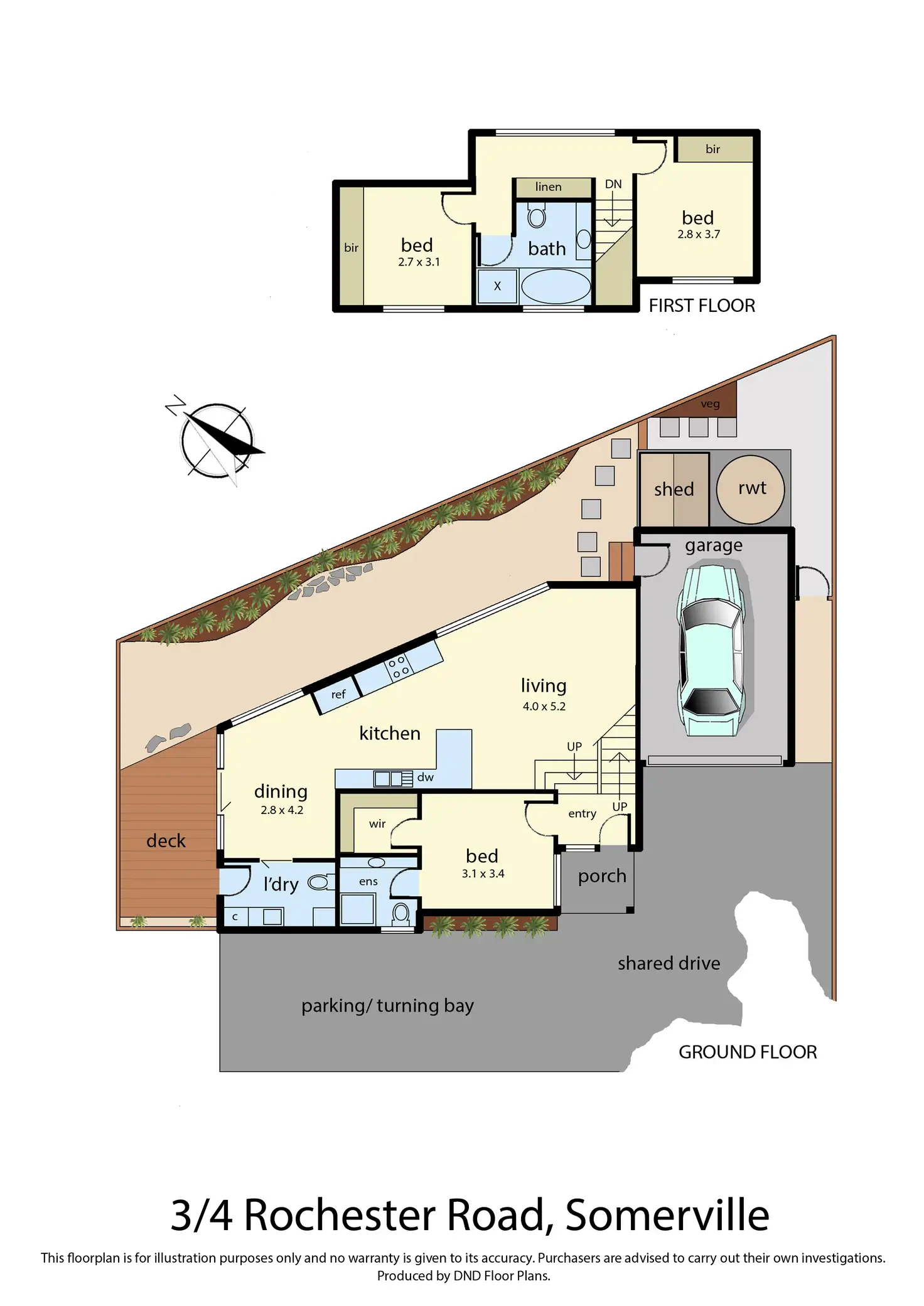 Floorplan of Homely house listing, 3/4 Rochester Road, Somerville VIC 3912