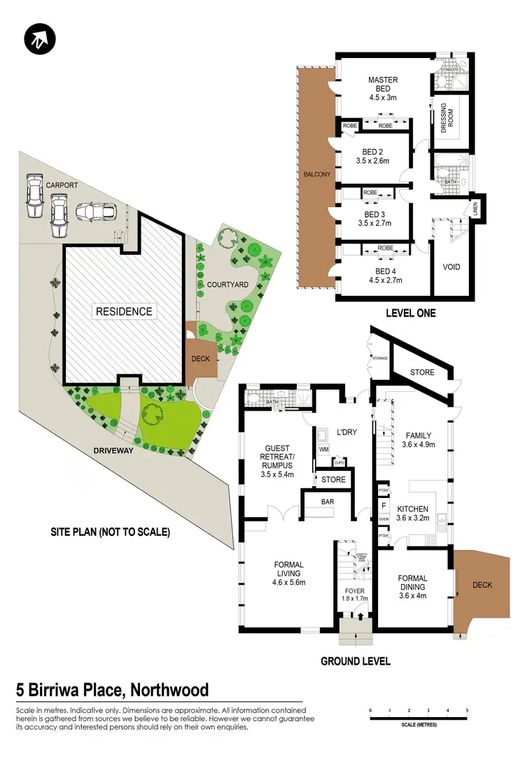 Floorplan of Homely house listing, 5 Birriwa Place, Northwood NSW 2066