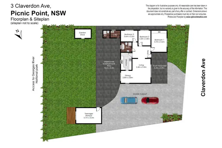 Floorplan of Homely house listing, 3 Claverdon Avenue, Picnic Point NSW 2213