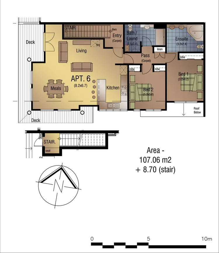 Floorplan of Homely alpine listing, 6/5 Horseshoe Circle, Dinner Plain VIC 3898