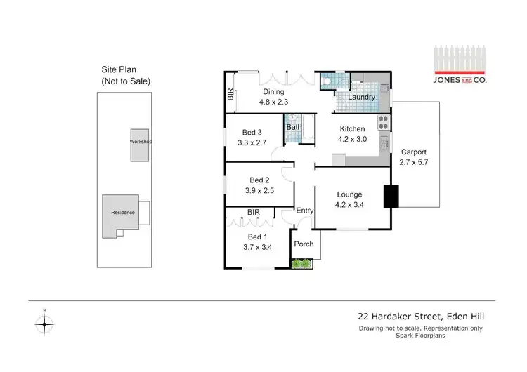 Floorplan of Homely house listing, 22 Hardaker Street, Eden Hill WA 6054