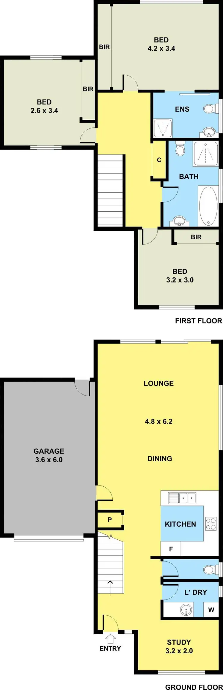 Floorplan of Homely townhouse listing, 7/29 Ashleigh Crescent, Meadow Heights VIC 3048