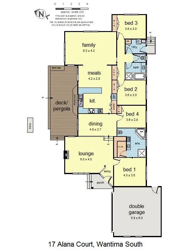 Floorplan of Homely house listing, 17 Alana Court, Wantirna South VIC 3152