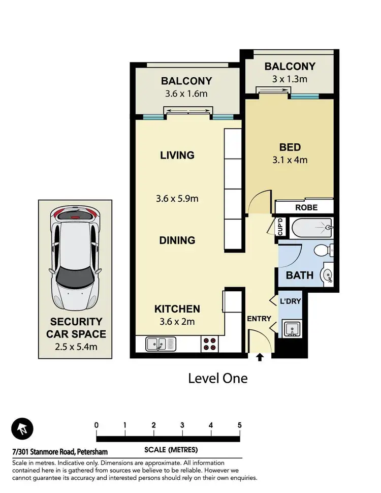 Floorplan of Homely apartment listing, 7/301 Stanmore Road, Petersham NSW 2049